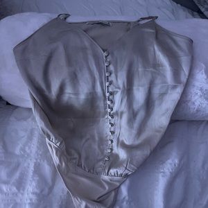 Abercrombie & Fitch Satin Cami Bodysuit Size Medium